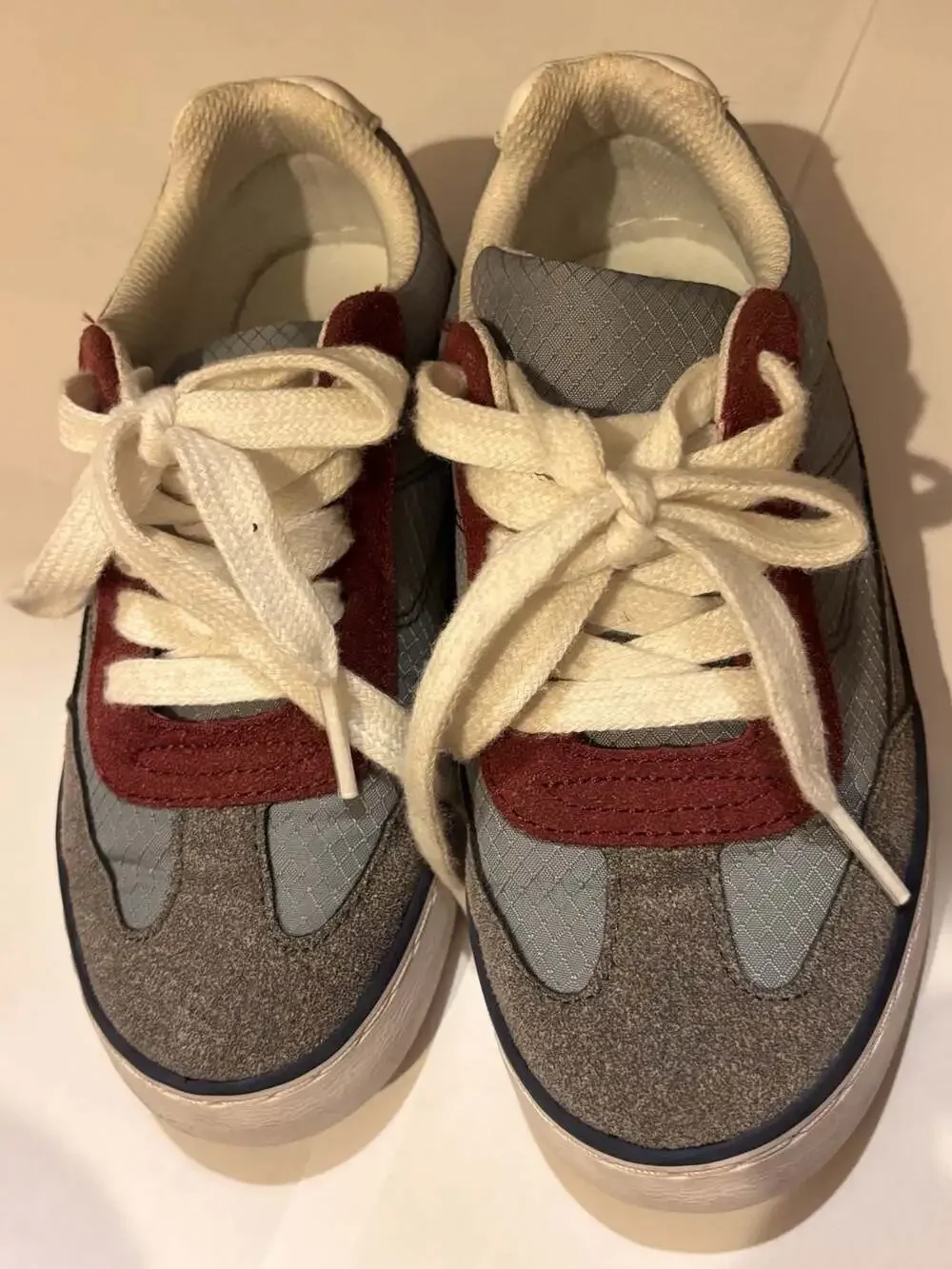 The Children's Place Sneakers Size 12 Blue Gray Maroon Low Top